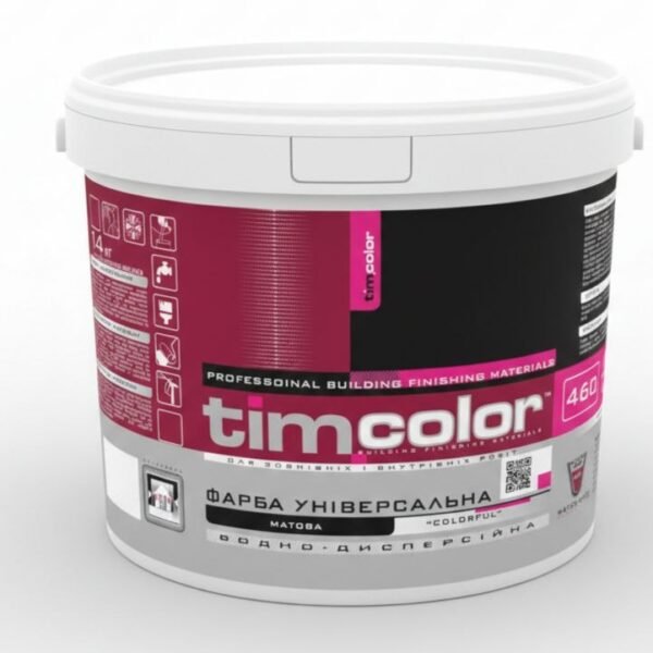 Фарба універсальна TimColor 460 (Матова, "Colorful", водно-дисперсійна) — фото 2