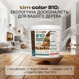 Акриловий лак водно-дисперсійний TimColor 810 — фото 3