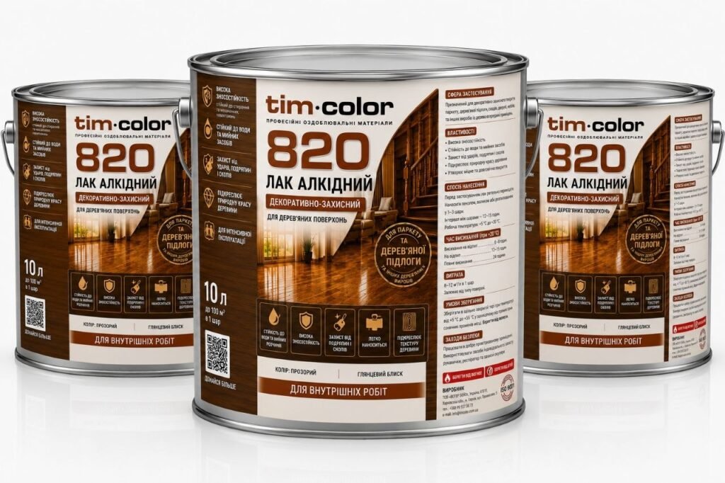 Лак алкідний декоративно-захисний TimColor 820 — фото 2