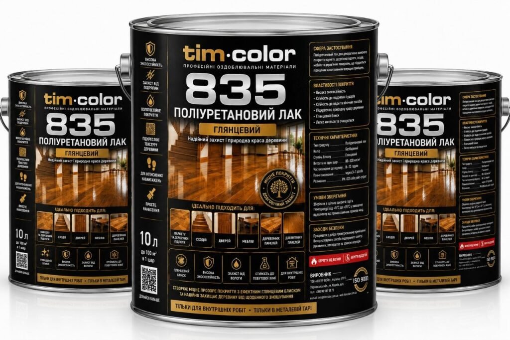 Поліуретановий лак глянцевий TimColor 835 — фото 2