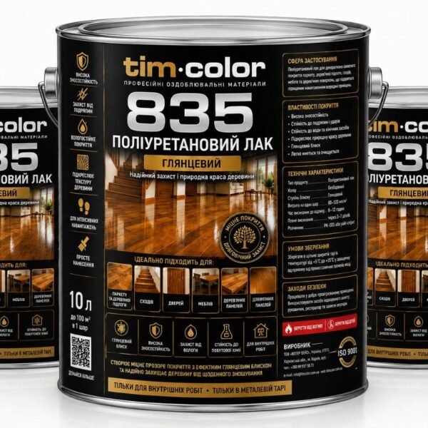 Поліуретановий лак глянцевий TimColor 835 — фото 2